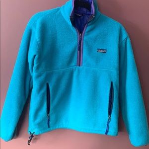 Re-posh! 1980s Patagonia pullover.